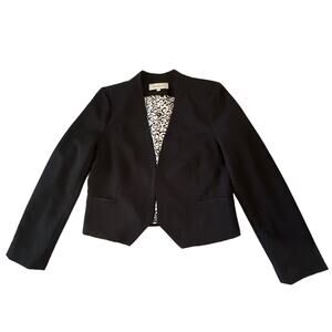 Daniel Rainn Women's Jacket Blazer Black Heart Lining Long Sleeve Pockets Size L